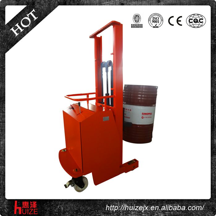 2半電動配重油桶車（無底腿，只堆垛，不翻轉）